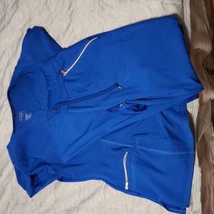 Cherokee Statement royal blue scrub set size small